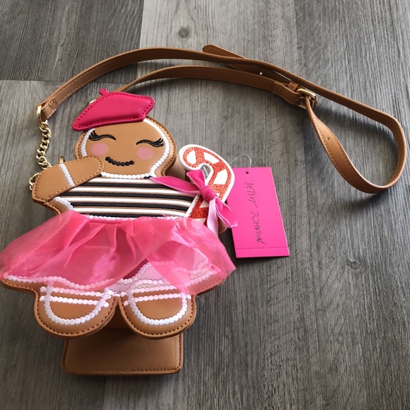 Betsey Johnson Kitsch XOCANCAN French Gingerbread Girl Crossbody Bag OS NWT - Picture 8 of 16